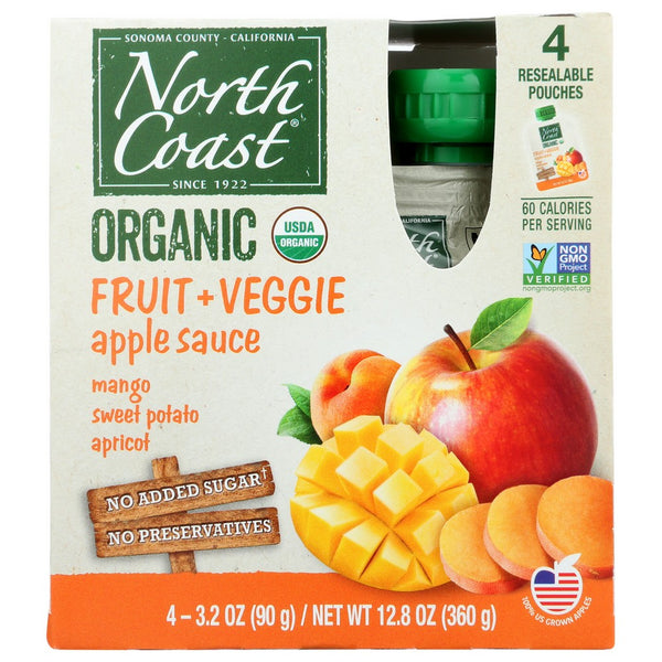 North Coast Poch Apl Sweet Ptt Mng Organic - 4 Each, Case of 6