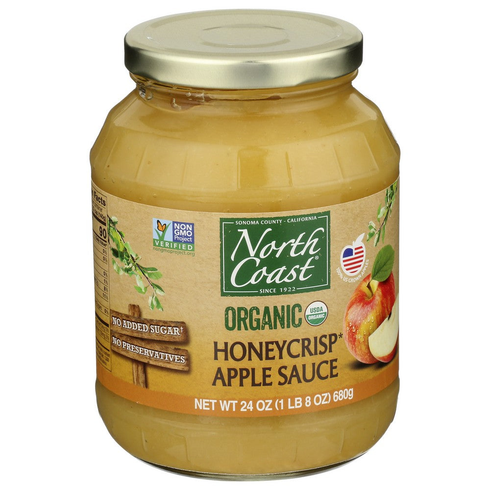 North Coast® 102251, North Coast Organicanic Honeycrisp Apple Sauce, 24 Oz. ,  Case of 6