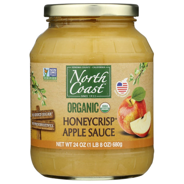 North Coast® 102251, North Coast Organicanic Honeycrisp Apple Sauce, 24 Oz. ,  Case of 6