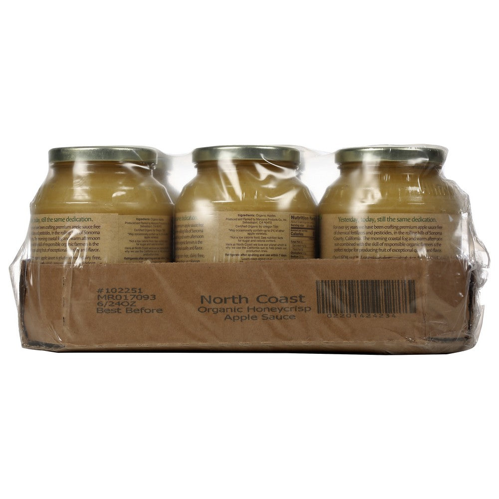 North Coast® 102251, North Coast Organicanic Honeycrisp Apple Sauce, 24 Oz. ,  Case of 6