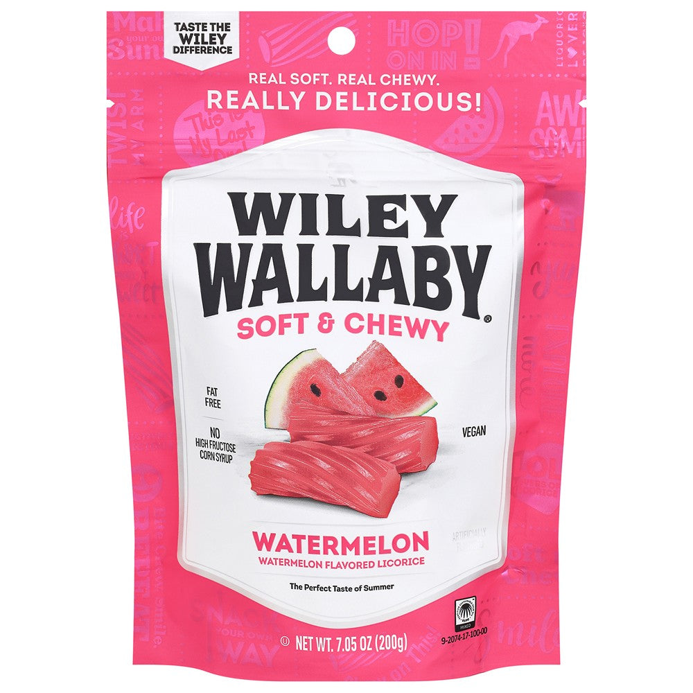 Wiley Wallaby - Licorice Watermelon - Case of 12-7.05 OZ