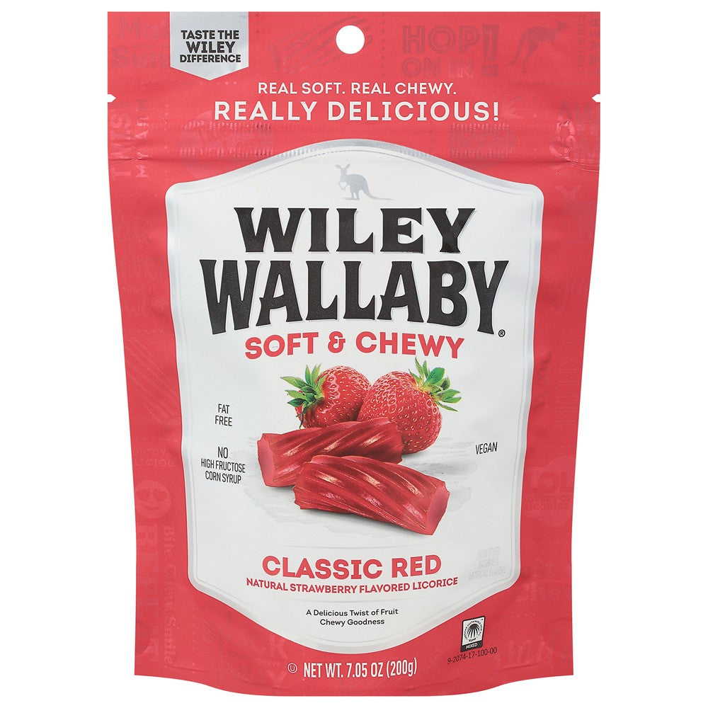 Wiley Wallaby - Licorice Classic Red - Case of 12-7.05 OZ