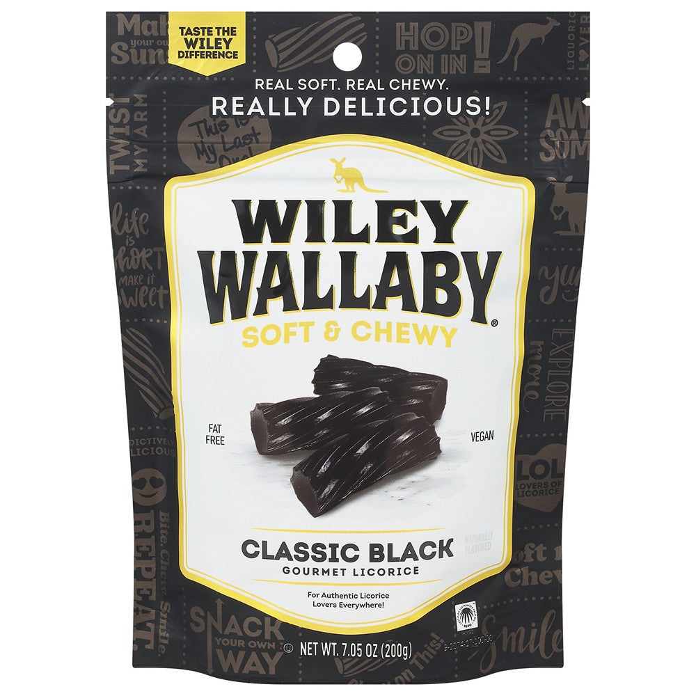 Wiley Wallaby - Licorice Classic Black - Case of 12-7.05 OZ