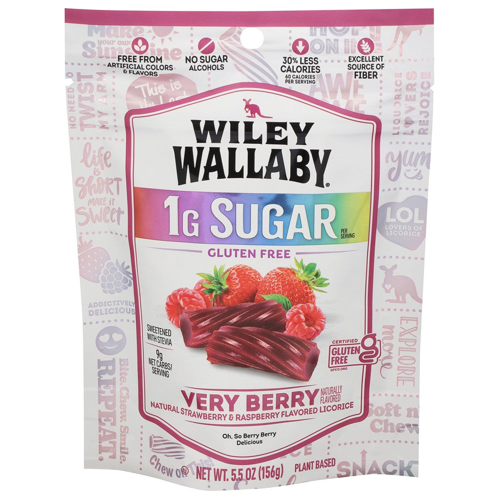 Wiley Wallaby - Licrc Very Berry Gf 1g - Case of 8-5.5 OZ