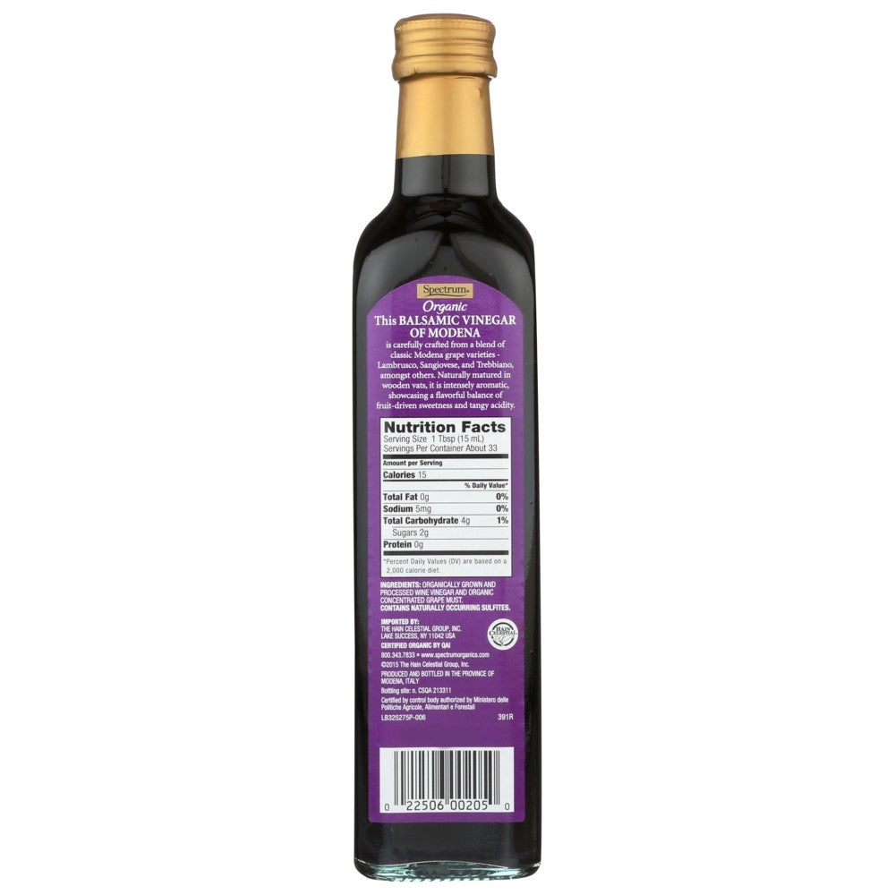 Spectrum Naturals Vinegar Balsamic - 17 Ounce,  Case of 6