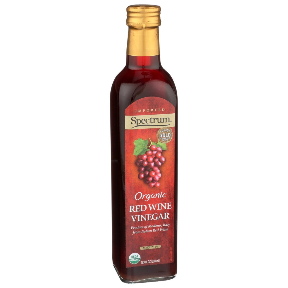 Spectrum Naturals Vinegar Red Wine Organic - 17 Ounce,  Case of 6