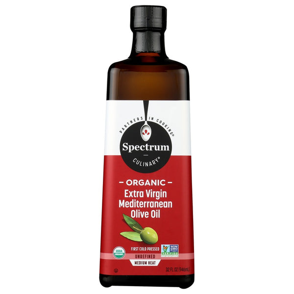 Spectrum Naturals Oil Olive Extra Virgin Medit - 32 Fluid Ounce, Case of 6