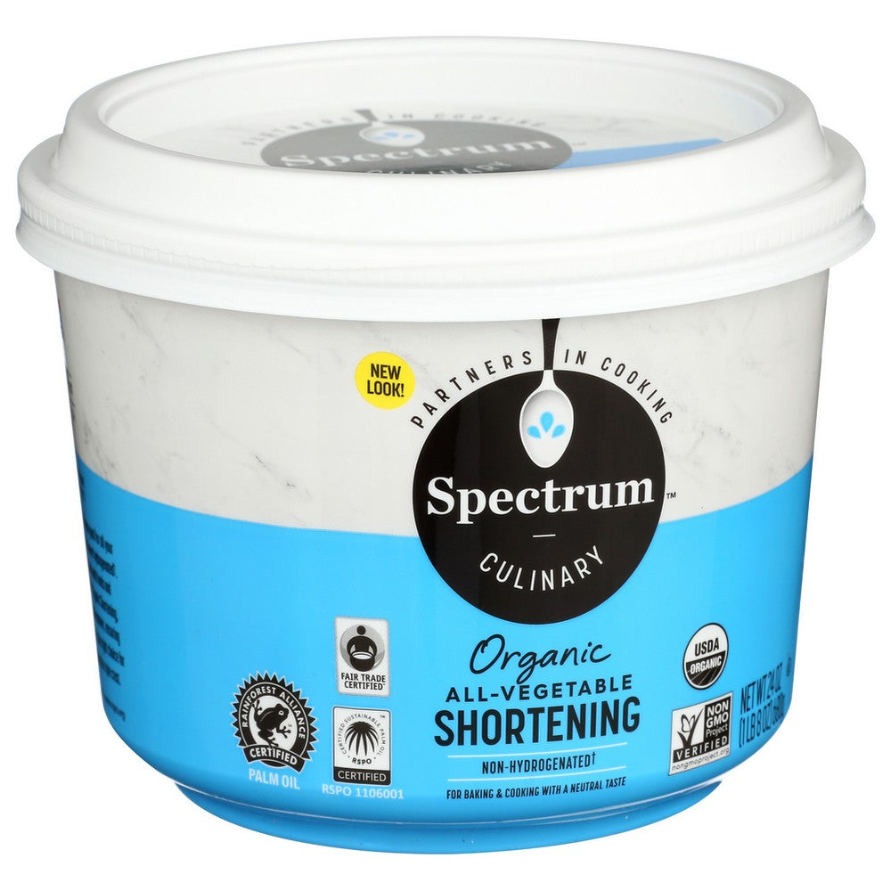 Spectrum Naturals Shortening Organic - 24 Ounce,  Case of 12