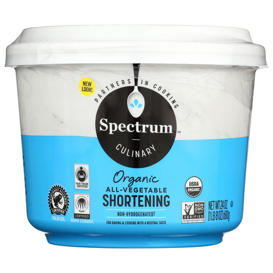 Spectrum Naturals Shortening Organic - 24 Ounce,  Case of 12