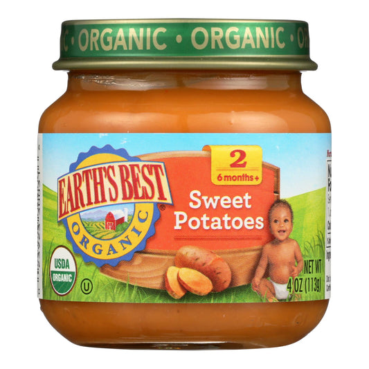 Earth's Best - Stage 2 Sweet Potatoes - Case of 10-4 Ounce