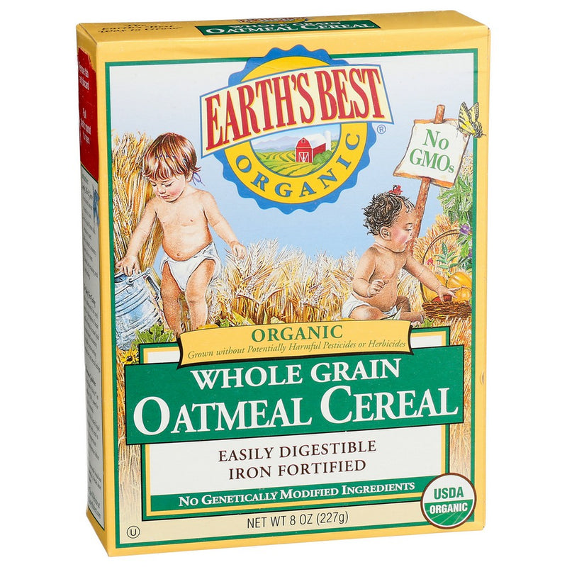 Earths Best Cereal Oatmeal Organic - 8 Ounce, Case of 12