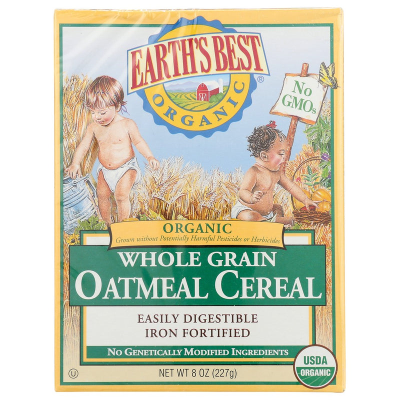 Earths Best Cereal Oatmeal Organic - 8 Ounce, Case of 12