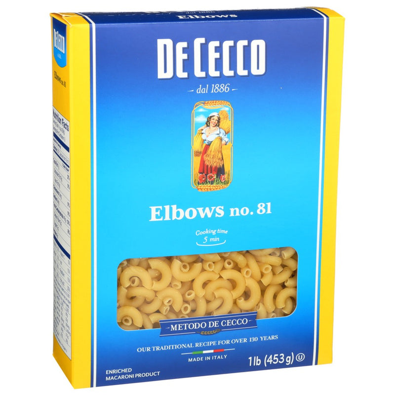 De Cecco Pasta Elbows - 16 Ounce, Case of 20