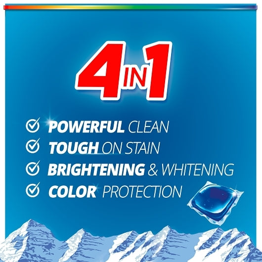 Purex Fresh Mountain Breeze Detergent Pods, 30.2 Fluid Ounce, 4 Per Case