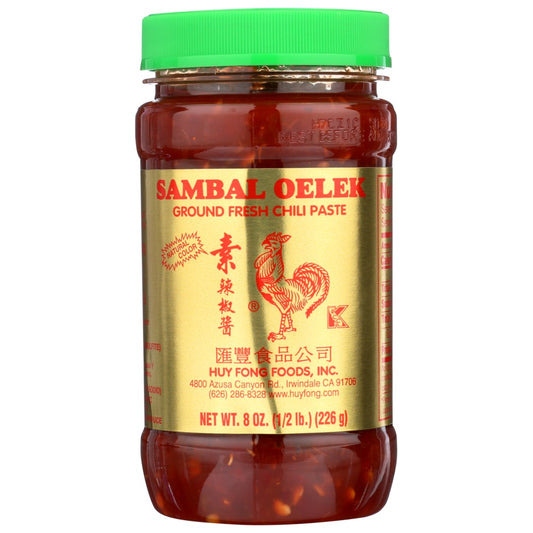 Huy Fong Paste Chili Sambal Oelek - 8 Ounce,  Case of 12