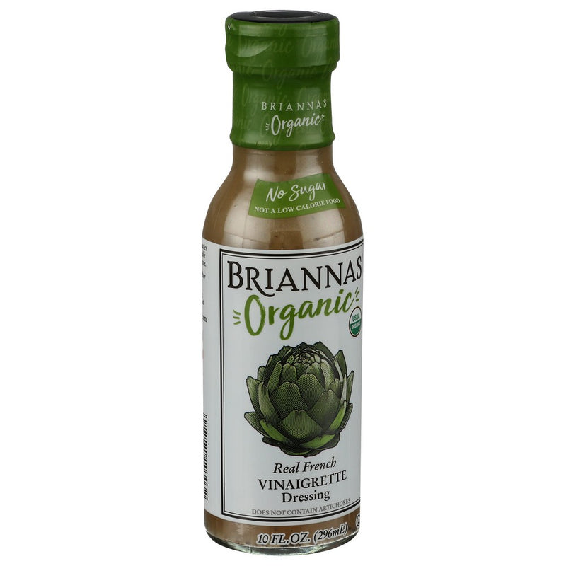 Briannas Dressing Frnch Vngrt Organic - 10 Ounce, Case of 6