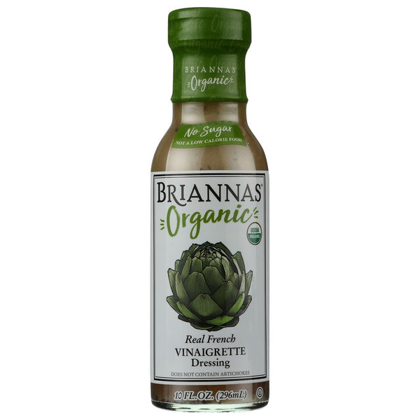 Briannas Dressing Frnch Vngrt Organic - 10 Ounce, Case of 6