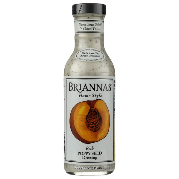 Briannas Drssng Poppy Seed - 12 Ounce, Case of 6