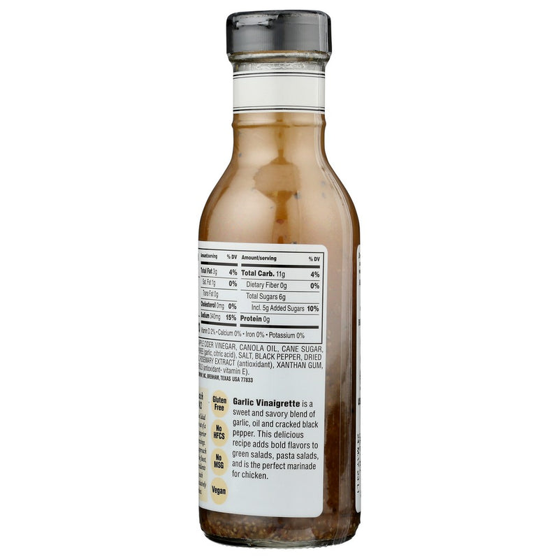 Briannas Dressing Garlic Vnagrtte - 12 Ounce, Case of 6