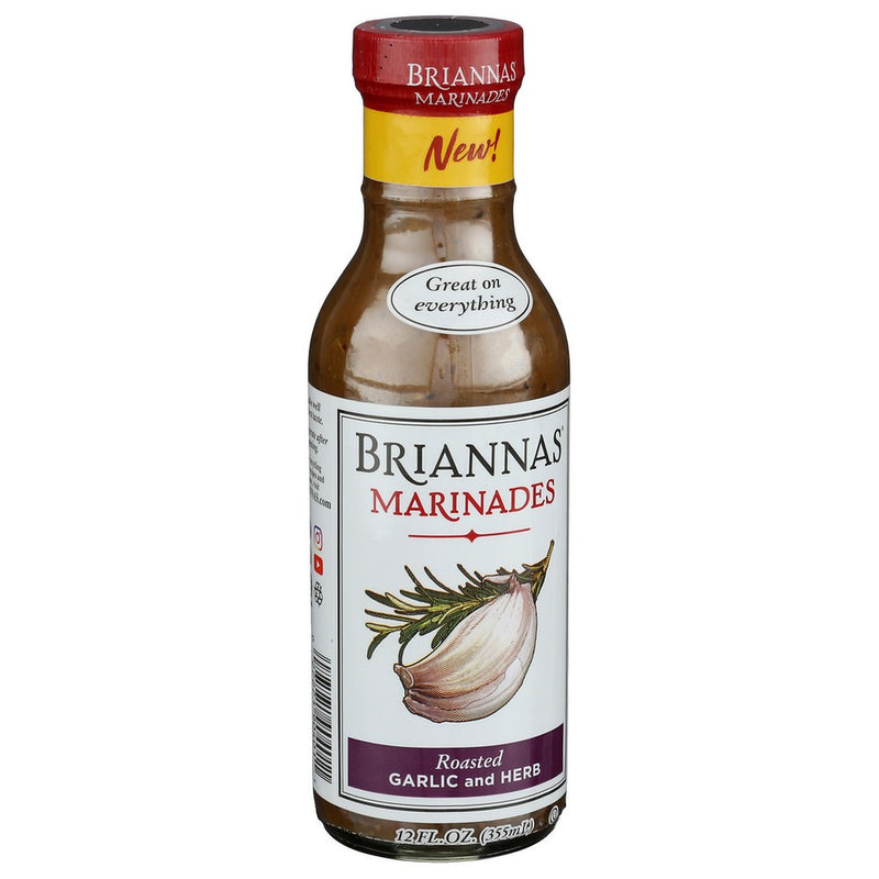 Briannas Marinade Rsted Grlic Hrb - 12 Ounce, Case of 6