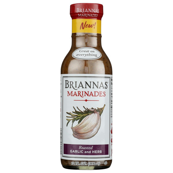 Briannas Marinade Rsted Grlic Hrb - 12 Ounce, Case of 6