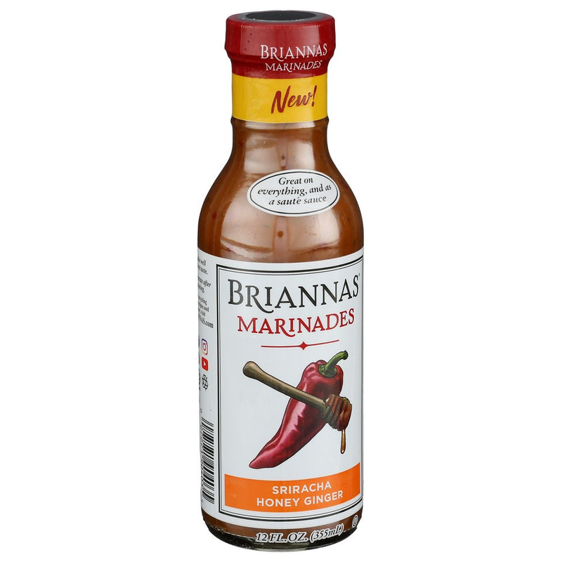 Briannas Marinade Sracha Hny Gngr - 12 Ounce, Case of 6