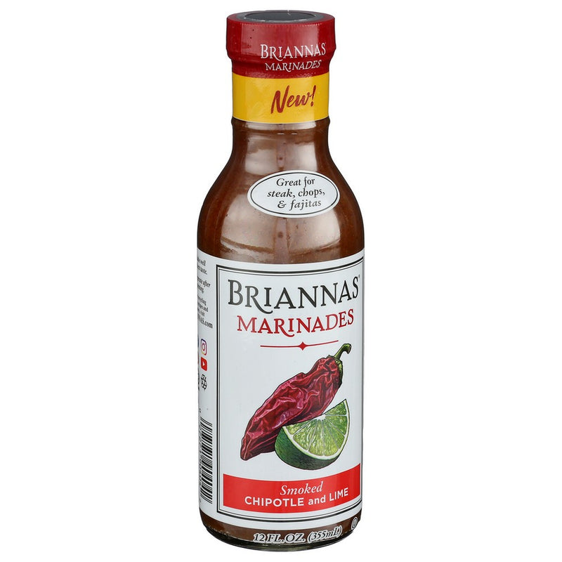 Briannas Marinade Smoked Chipotle - 12 Ounce, Case of 6