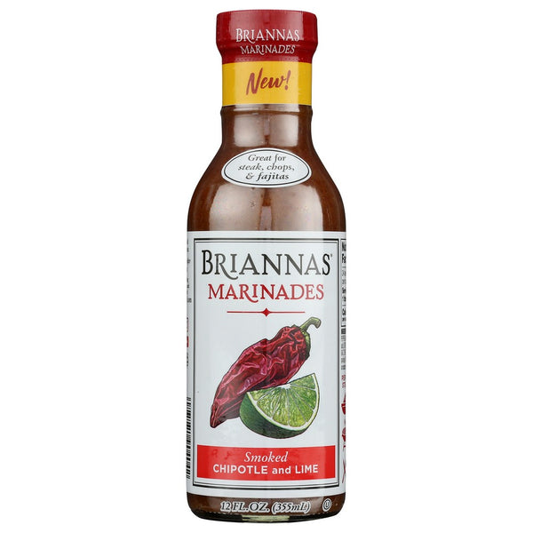 Briannas Marinade Smoked Chipotle - 12 Ounce, Case of 6