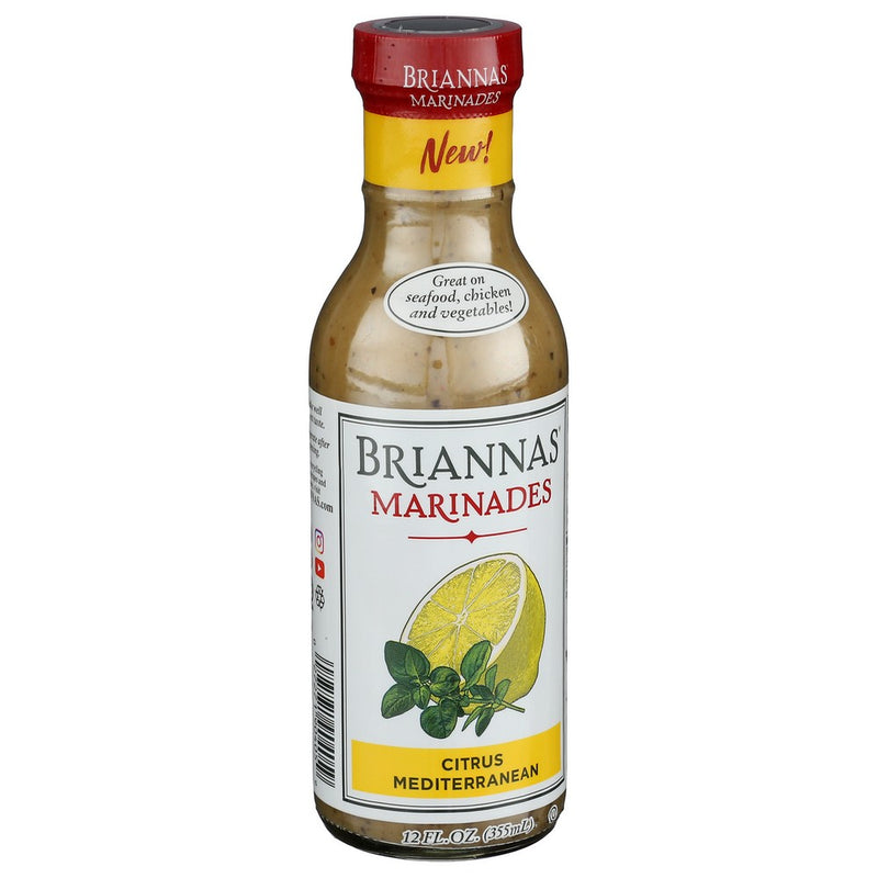 Briannas Marinade Ctrus Mdtrrnean - 12 Ounce, Case of 6