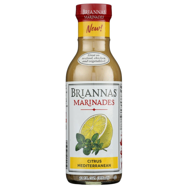 Briannas Marinade Ctrus Mdtrrnean - 12 Ounce, Case of 6