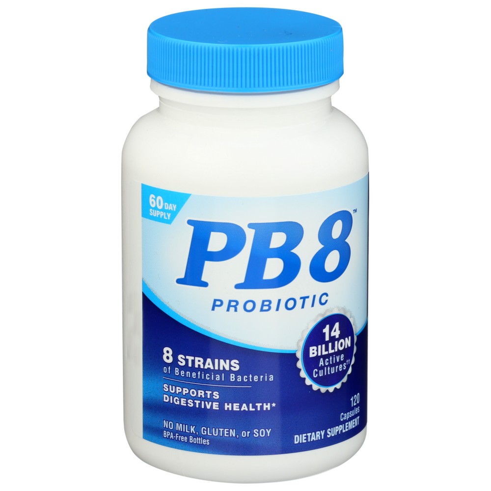 Pb 8™ 10028, Pb 8 Probiotic, Original Formula, 120 Vegetarian Capsules,  Case of 1