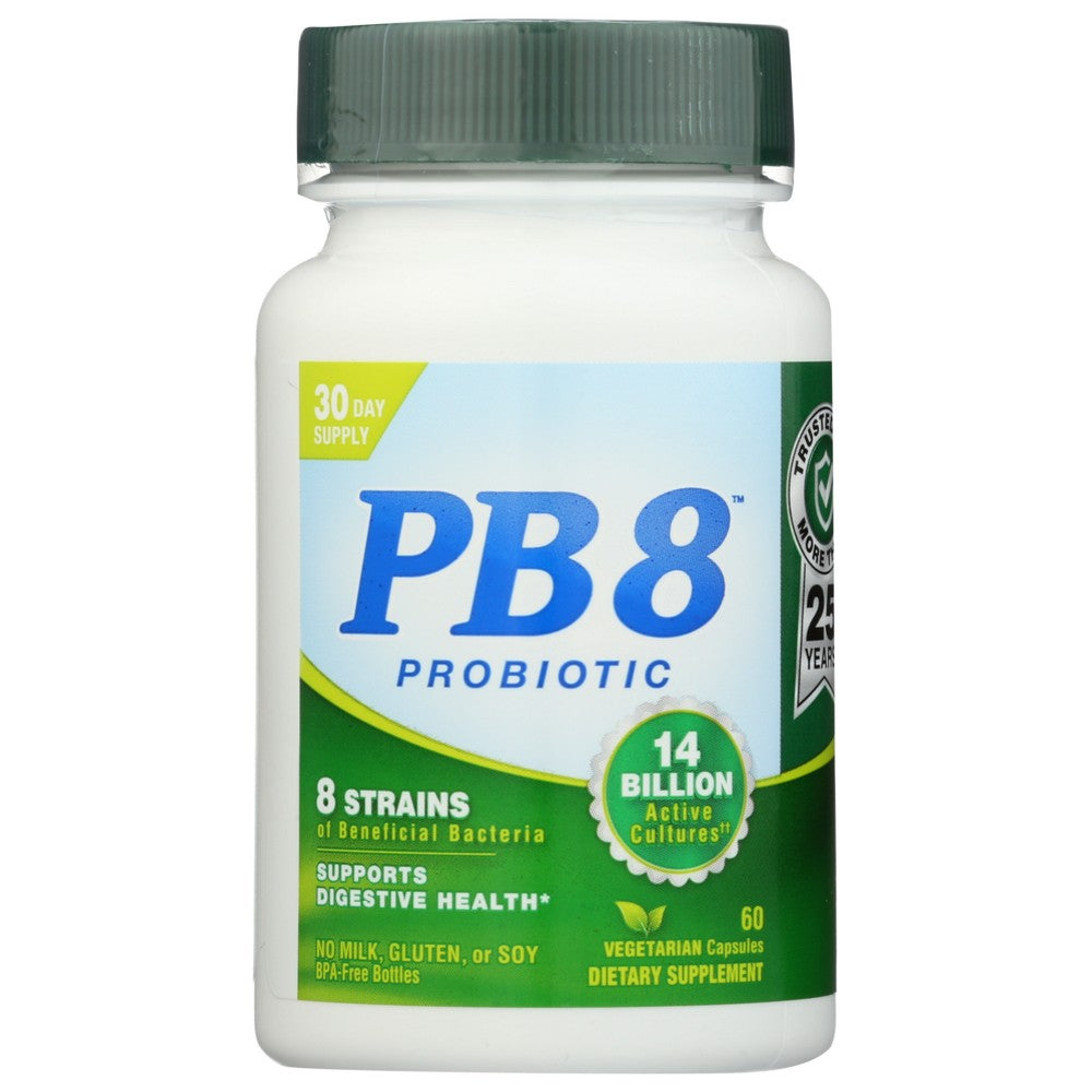 Pb 8™ 10028, Pb 8 Probiotic, Vegetarian Formula, 60 Vegetarian Capsules,  Case of 1