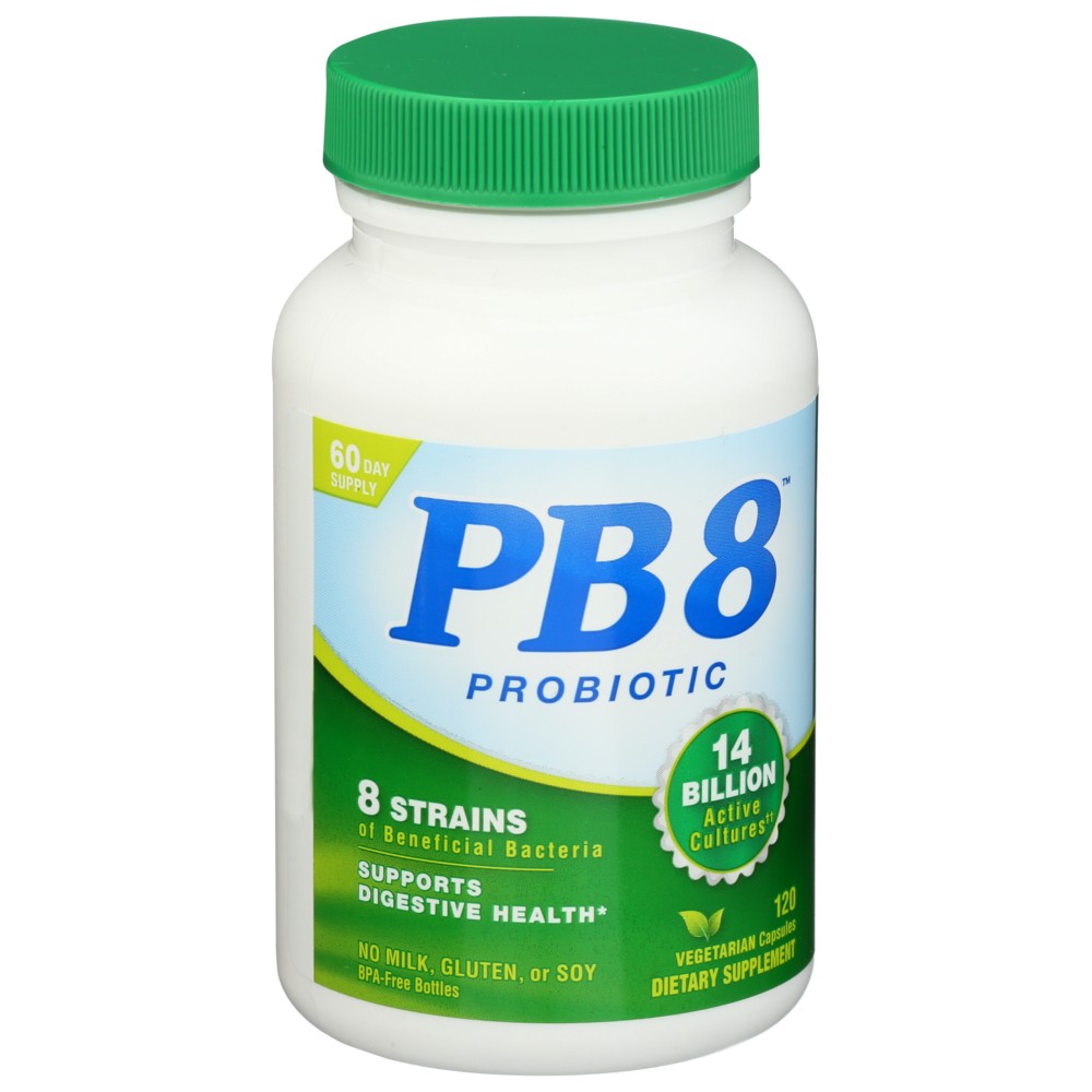 Pb 8™ 10028, Pb 8 Probiotic, Vegetarian Formula, 120 Vegetarian Capsules,  Case of 1