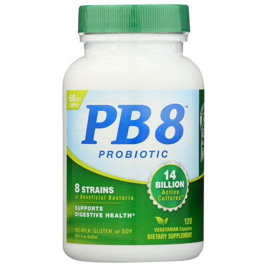 Pb 8™ 10028, Pb 8 Probiotic, Vegetarian Formula, 120 Vegetarian Capsules,  Case of 1