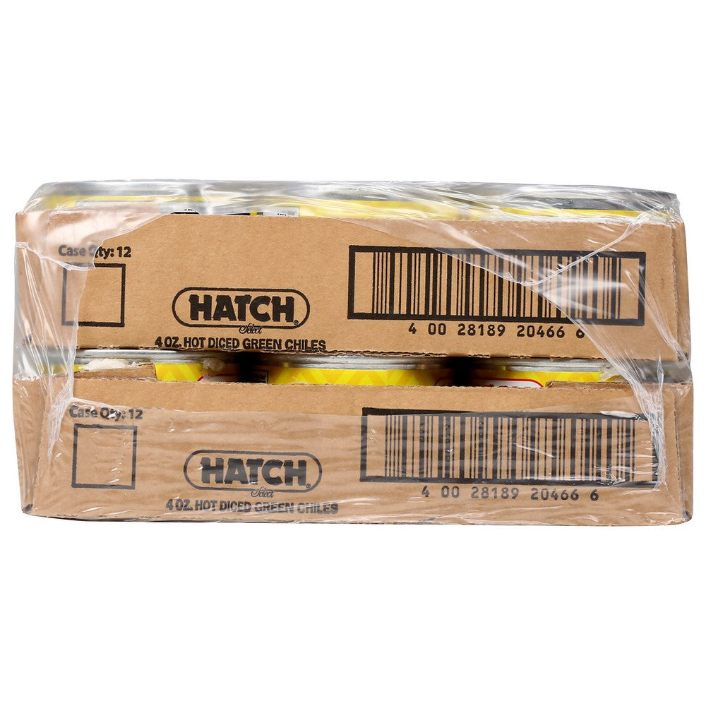 Hatch® 4028, Hatch Select Green Chile Peppers, Hot Diced, 4 Oz.,  Case of 24