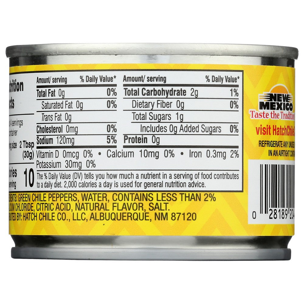 Hatch® 4028, Hatch Select Green Chile Peppers, Hot Diced, 4 Oz.,  Case of 24