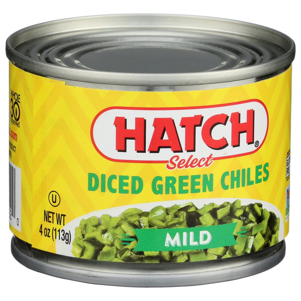 Hatch® 4016, Hatch Select Green Chile Peppers, Mild Diced, 4 Oz.,  Case of 24