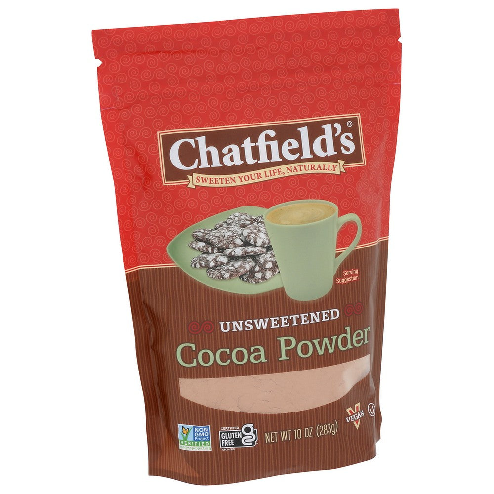 Chatfields Cocoa Powder Pouch - 10 Ounce,  Case of 6