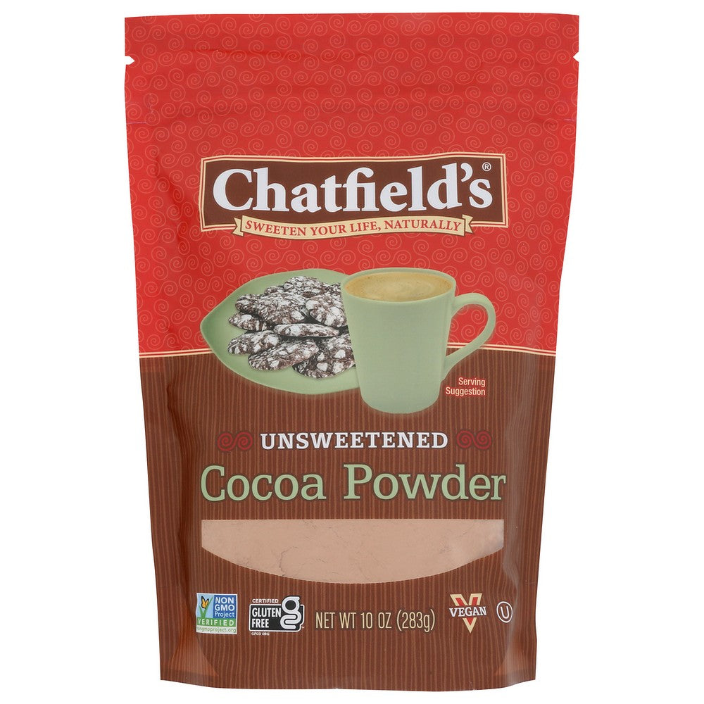 Chatfields Cocoa Powder Pouch - 10 Ounce,  Case of 6