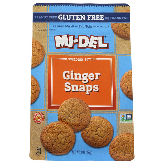 Mi-Del 79202, Mi-Del Cookies, Swedish Style Ginger Snaps, 8 Oz.,  Case of 8