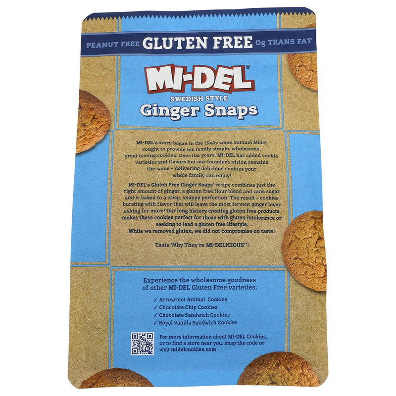 Midel Cookie Snap Ginger - 8 Ounce, Case of 8