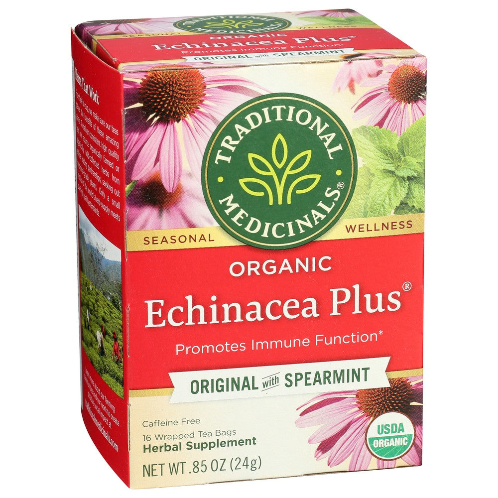 Traditional Medicinals Tea Echinacea Plus Organic - 16 Bag,  Case of 6