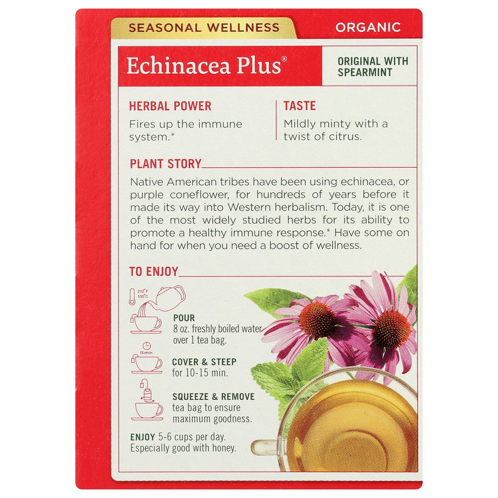 Traditional Medicinals Tea Echinacea Plus Organic - 16 Bag,  Case of 6