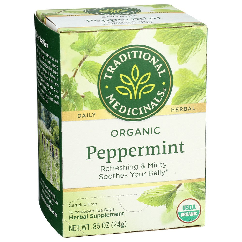 Traditional Medicinals Tea Peppermint Organic - 16 Bag,  Case of 6