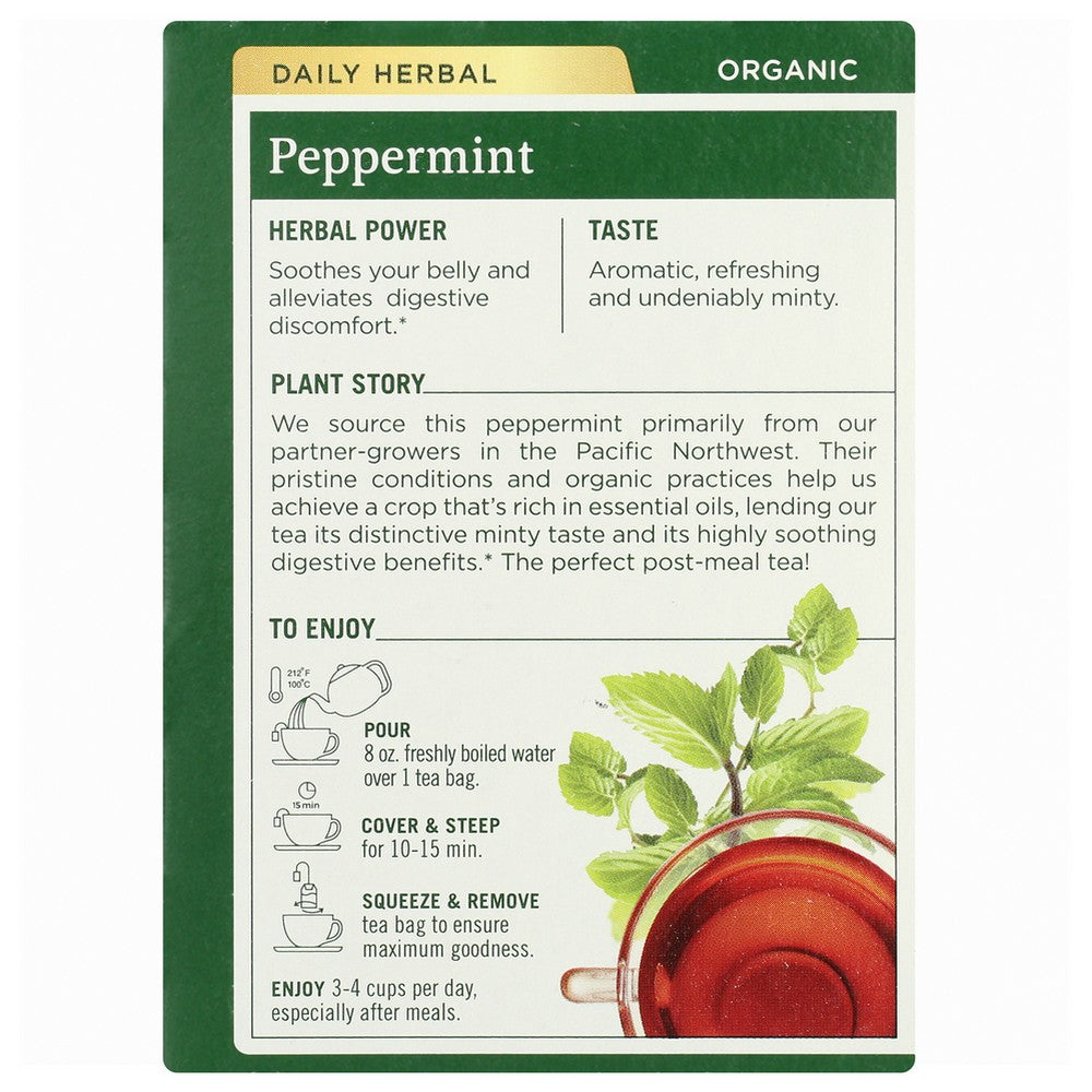 Traditional Medicinals Tea Peppermint Organic - 16 Bag,  Case of 6