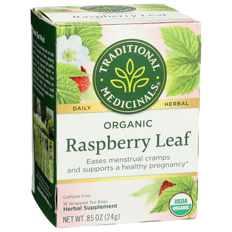 Traditional Medicinals Tea Raspberry Leaf - 16 Bag, Case of 6