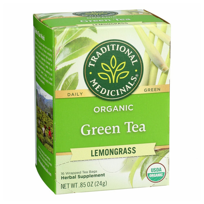 Traditional Medicinals Tea Green Lemongrass - 16 Bag, Case of 6