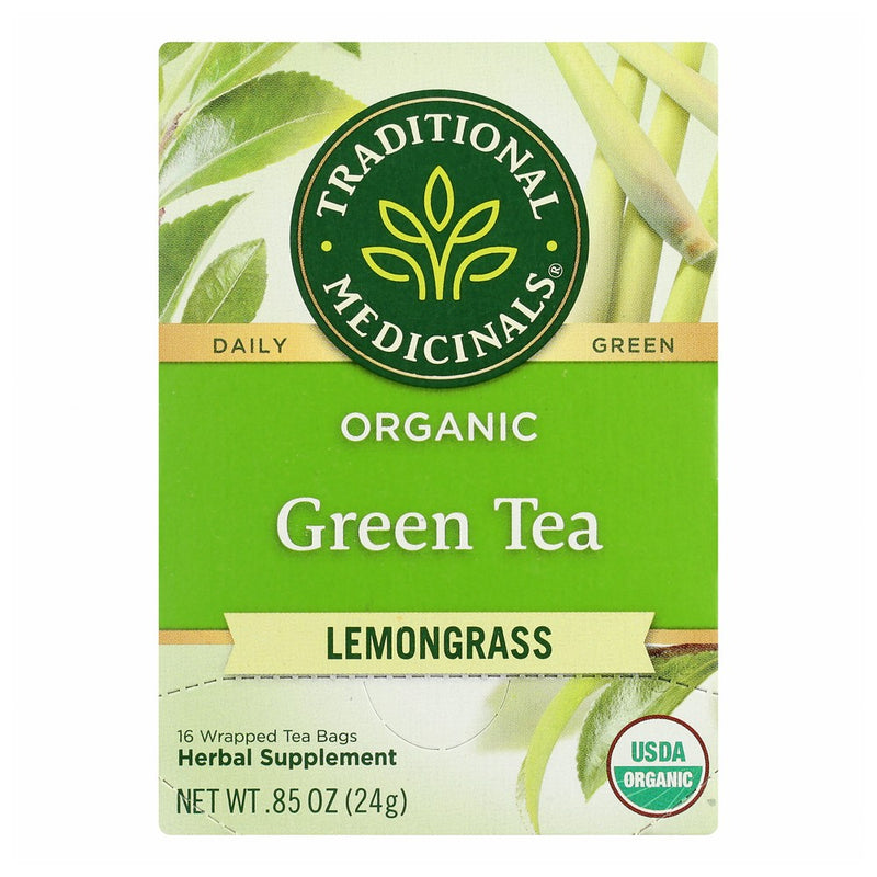 Traditional Medicinals Tea Green Lemongrass - 16 Bag, Case of 6