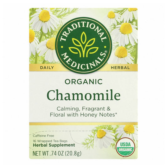 Traditional Medicinals Tea Chamomile Organic - 16 Bag,  Case of 6