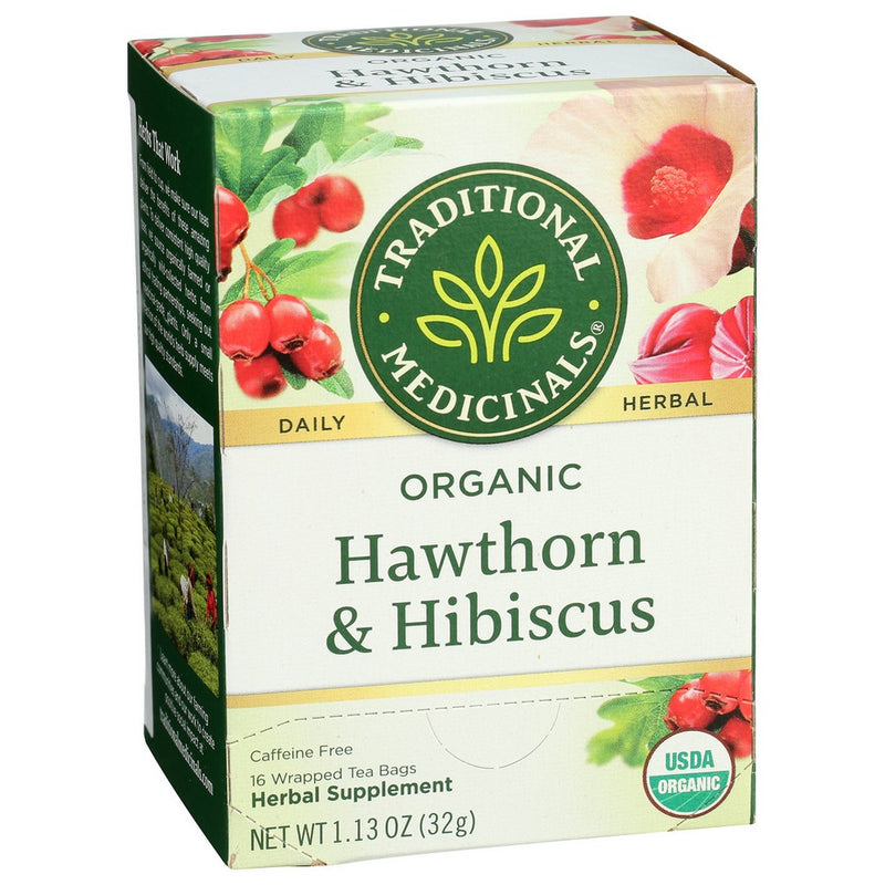 Traditional Medicinals Tea Heart W Hawthorn - 16 Bag, Case of 6